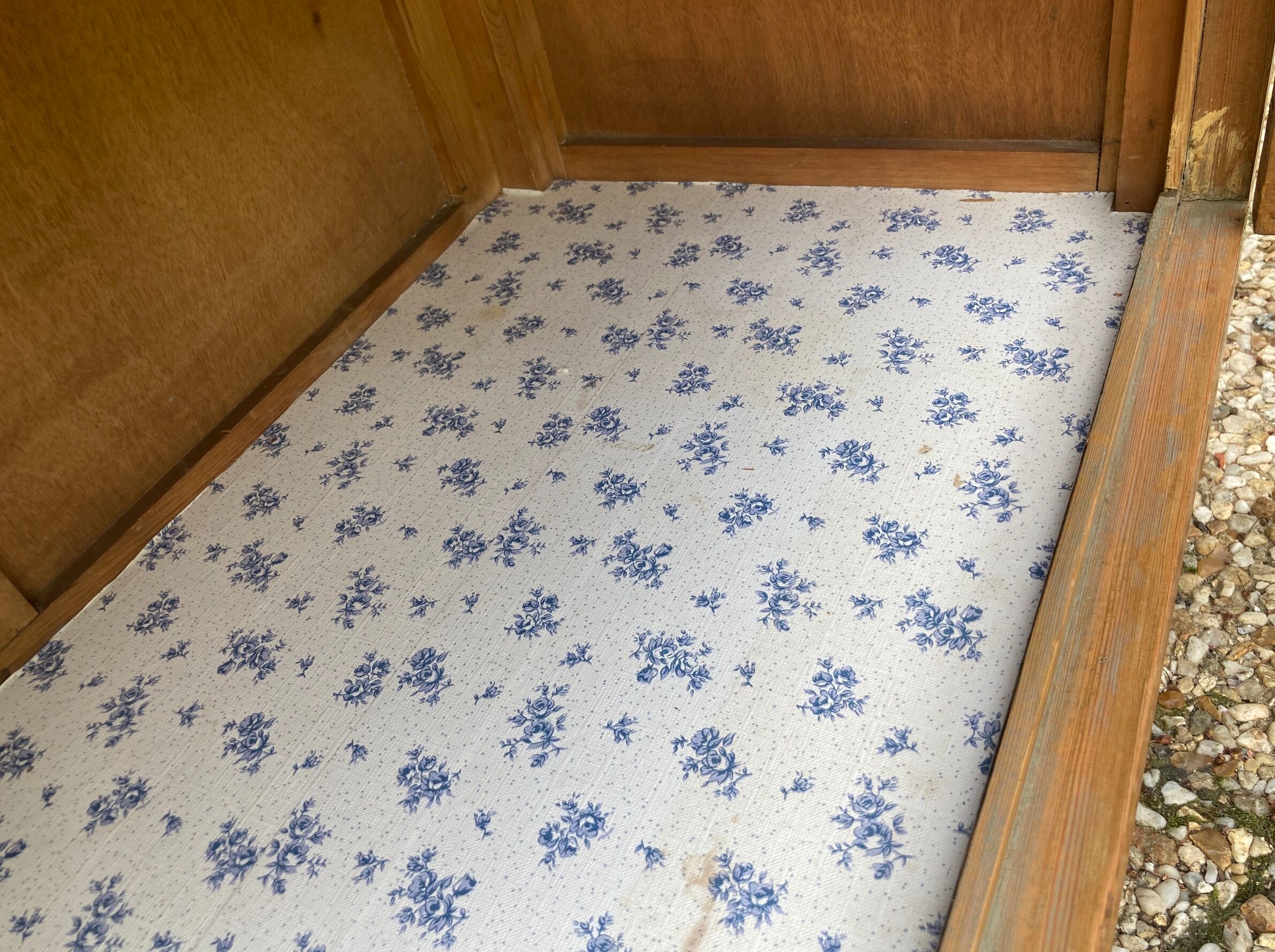 Vintage glazed Parisian wardrobe