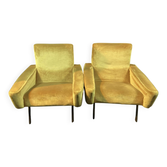 Pair of designer armchairs 1955-1960 by Louis Paolozzi for Zol Brandt Steiner