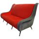 1950s bench in short velvet