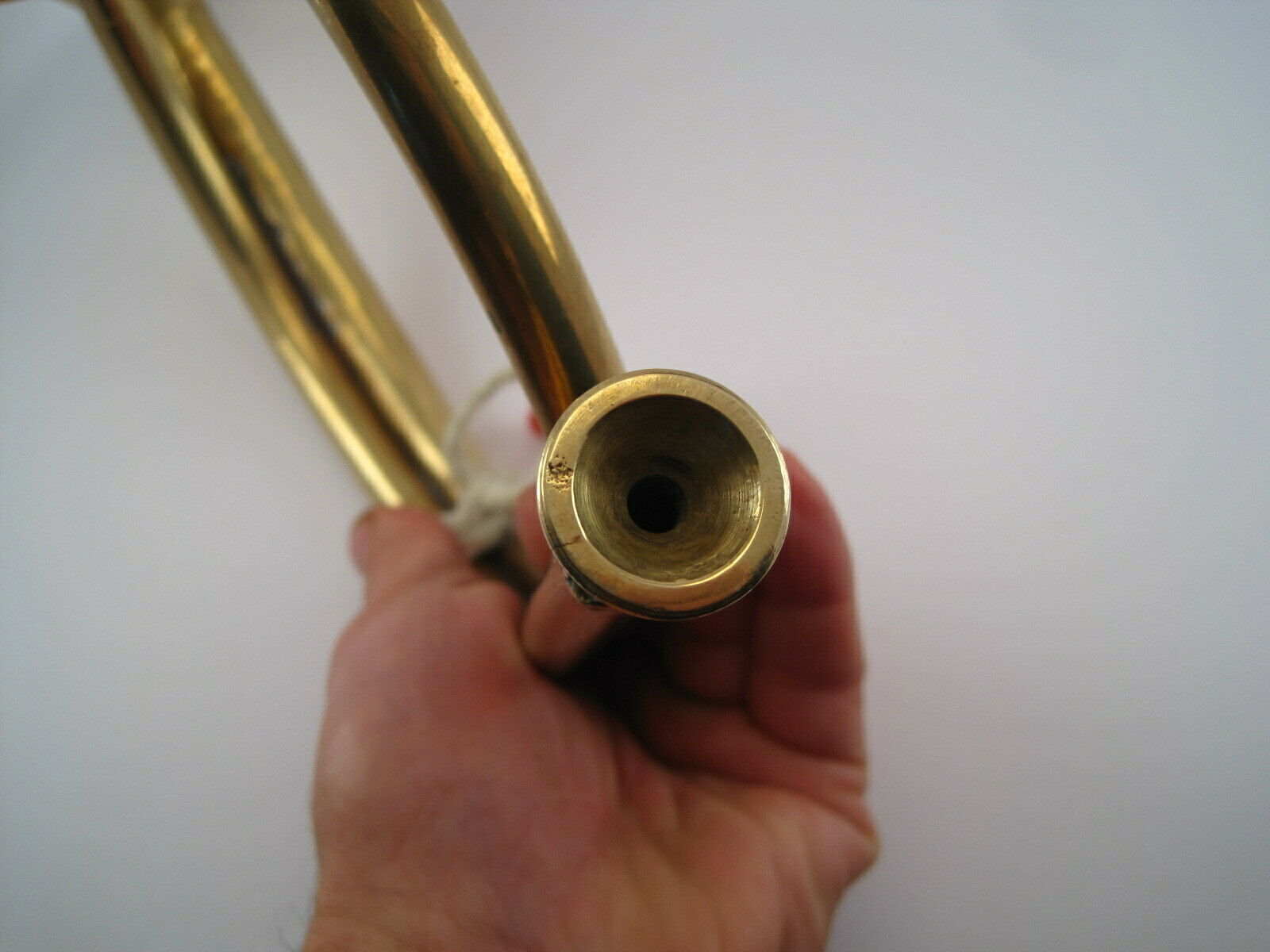 Copper hunting horn for children 2 windings