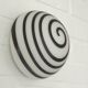 Vintage Sconce Pop Art Black and White  Swirl Glass Wall Lamp Ceiling Light