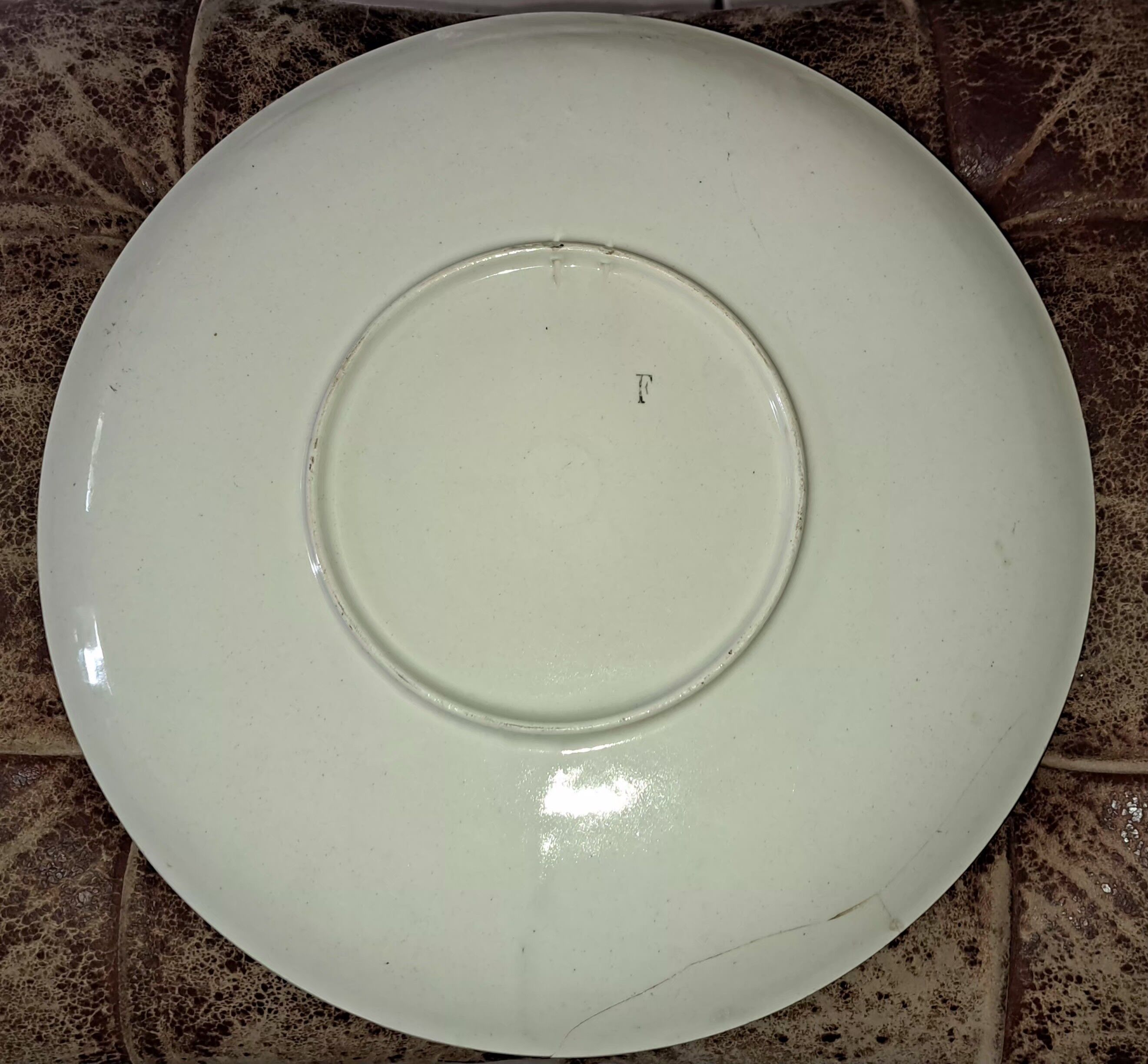 Plat décoratif Lunéville. XIX siècle