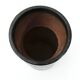 Black ceramic vase from mid-century Italian, 1960s.