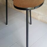Scandinavian side table shaped bean with three feet