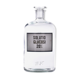 Brocante apothecary bottle 2 ltr with various prints