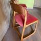 Série de 3 chaises traîneau Baumann