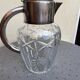 Silver crystal lemonade carafe
