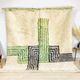 Tapis marocain écru à motifs géométriques 250cmx150cm