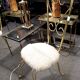 Paire de chaises laiton 1950