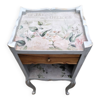 Revamped Louis XV style bedside table