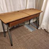 School desk table with locker 1960