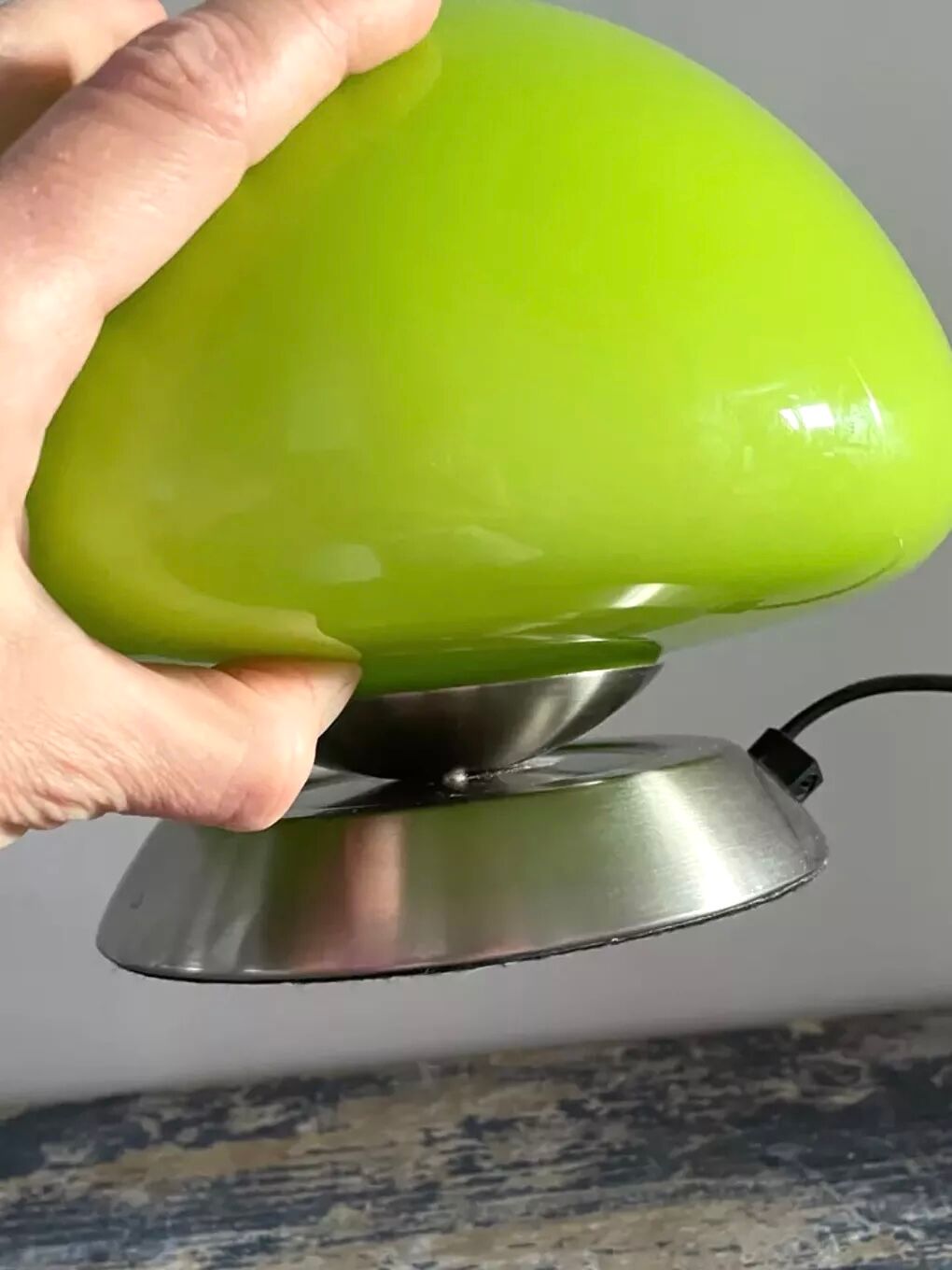 Green mushroom lamp touch UFO