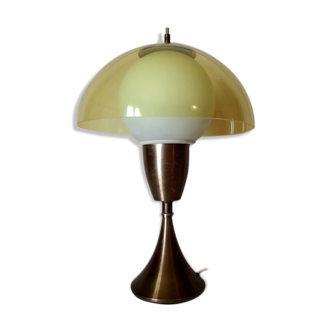 Lampe Stilux opaline, aluminim, perspex - années 60