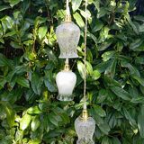 Cascade suspension with 3 tulip globes - unique creation
