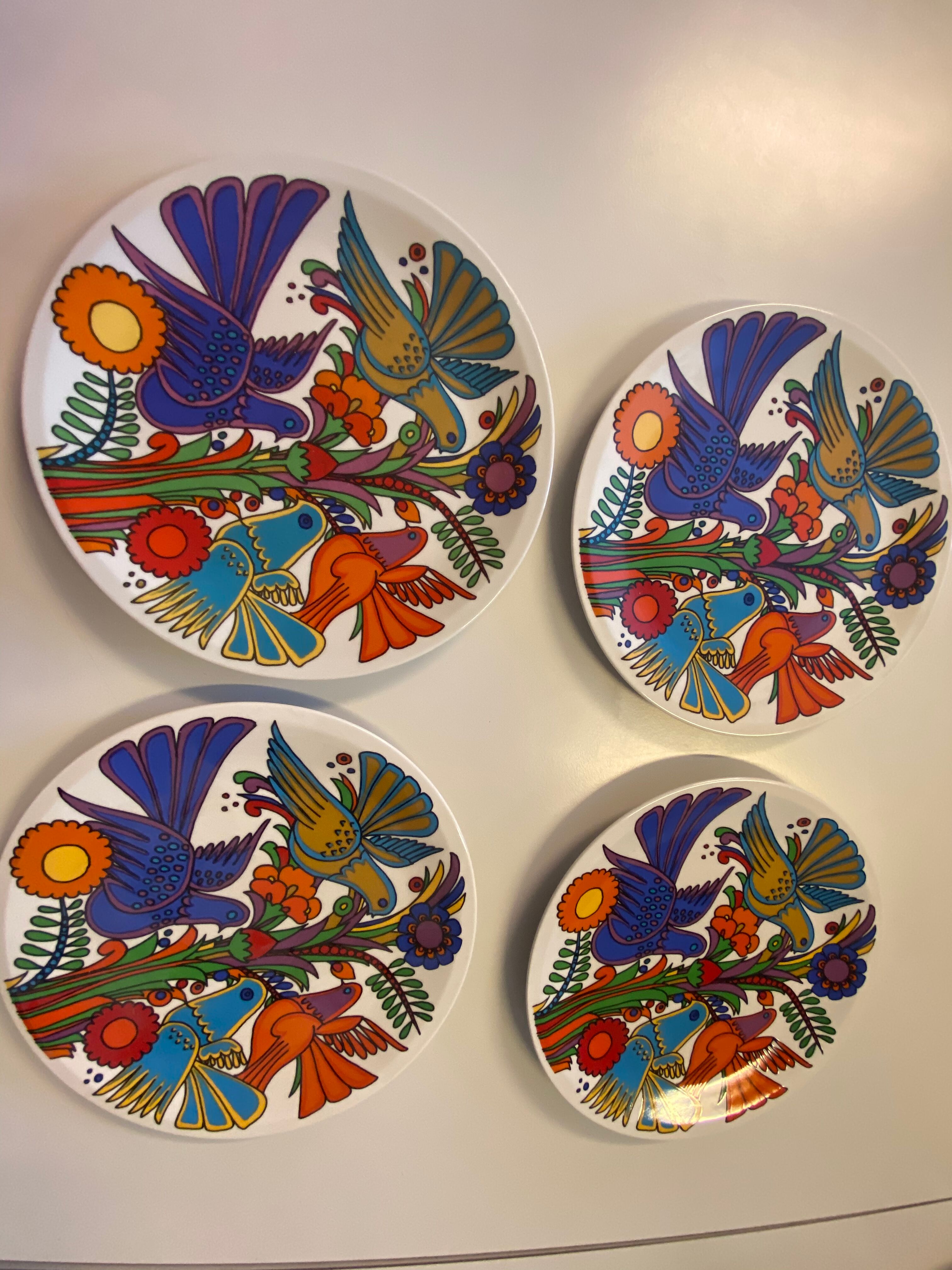 4 dessert plates Villeroy Boch Acapulco