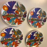 4 dessert plates Villeroy Boch Acapulco