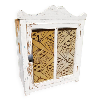Old glass cabinet pharmacy cabinet