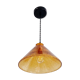 Suspension vintage ambrée
