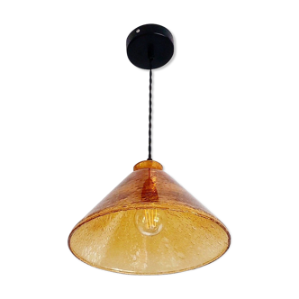 Amber vintage pendant lamp