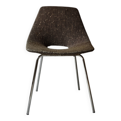 Chaise design tonneau mod. Amsterdam par Pierre Guariche pour steiner, 1950
