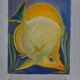 Oil on canvas butterfly fish