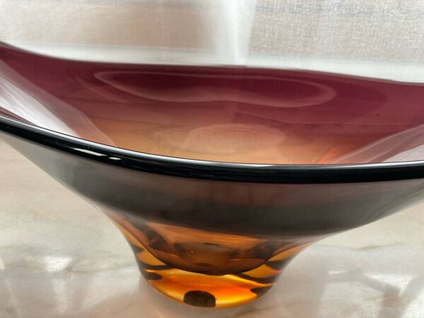 Coupe à fruits en verre de Murano, 1960