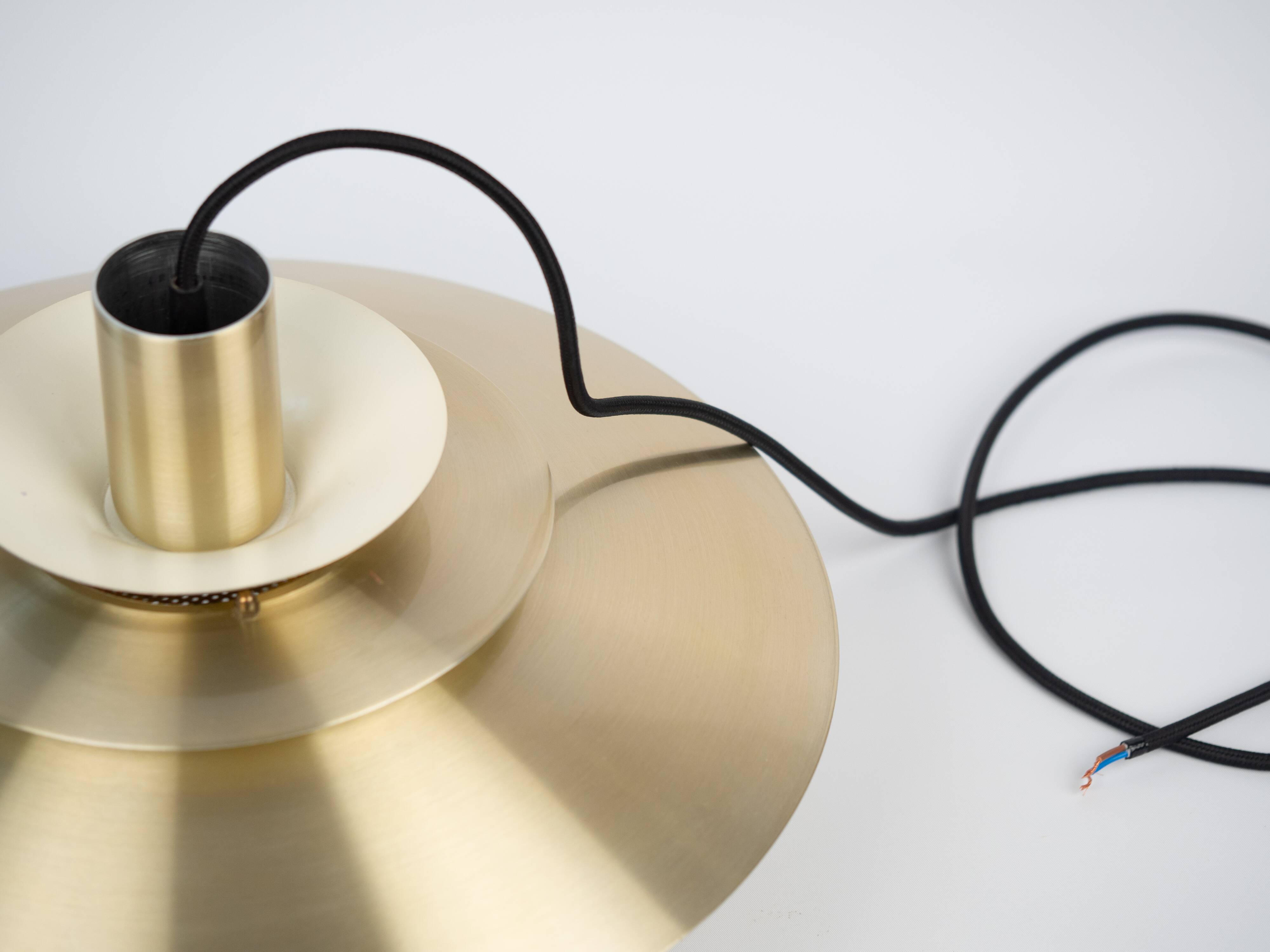 Lampe à suspension vintage danoise Vérone par Kurt Wiborg, Jeka, 1980