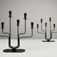 Pair of Six-Candle Candelabras — Gunnar Ander for Ystad-Metall, Sweden, 1960s