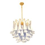 Blue “Selle-Petali” Murano Sputnik Candlestick