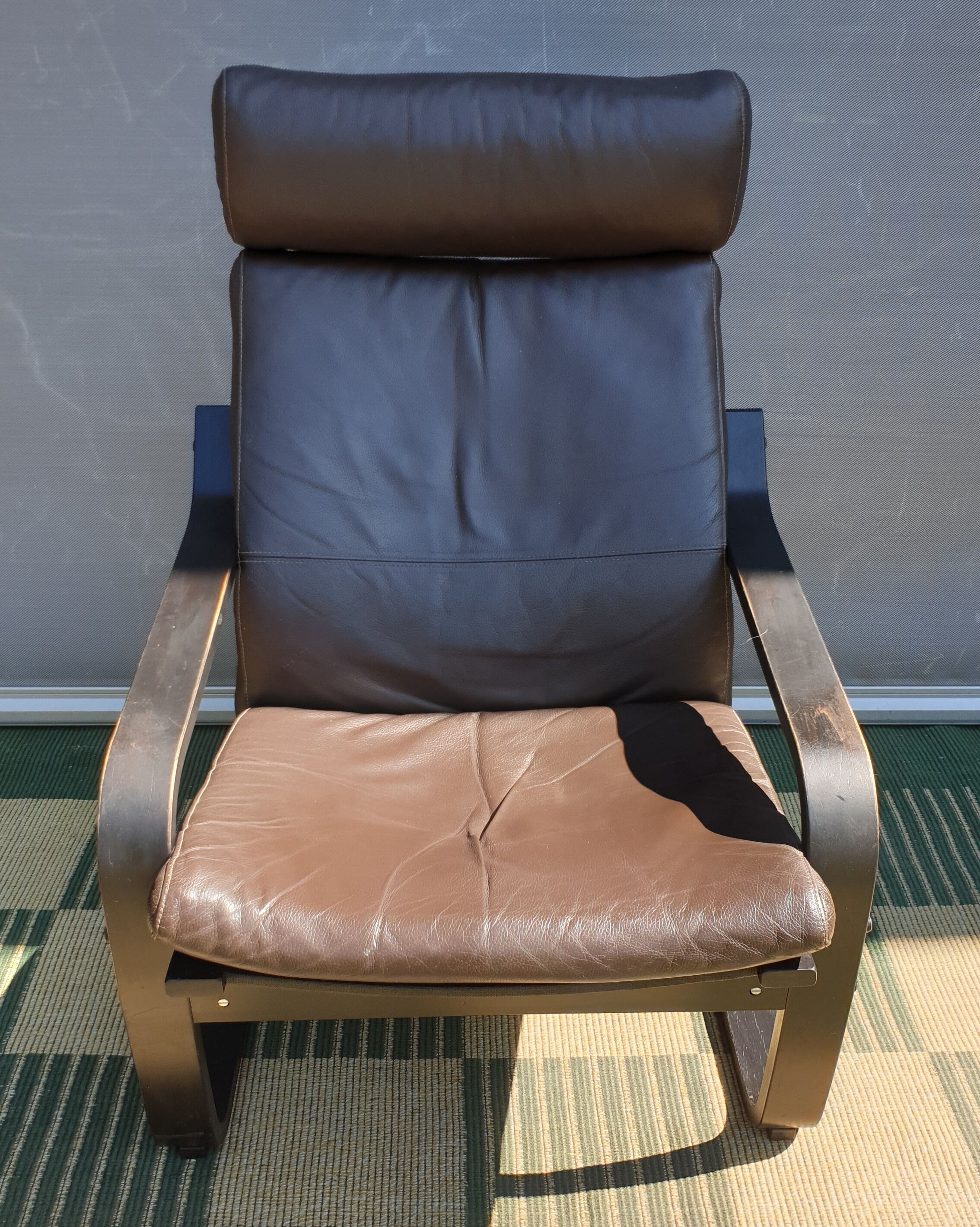 Fauteuil lounge poäng vintage ikéa 1999 cuir