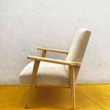 Scandinavian armchair in blond oak - Very good condition