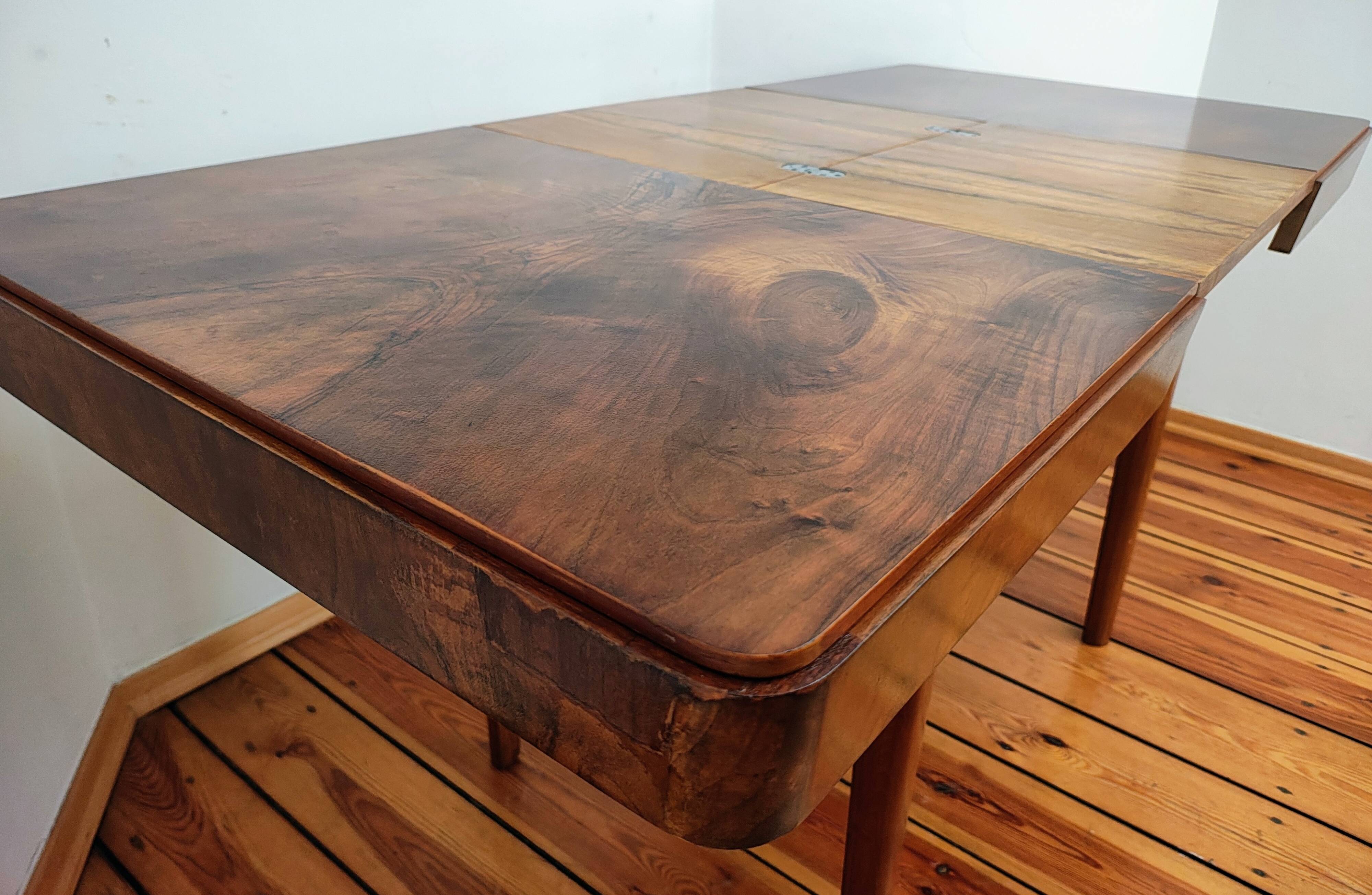 Mid-Century Czech Dining Table by Jindřich Halabala for Up Races, 1950s