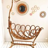 Vintage bentwood baby bed cradle