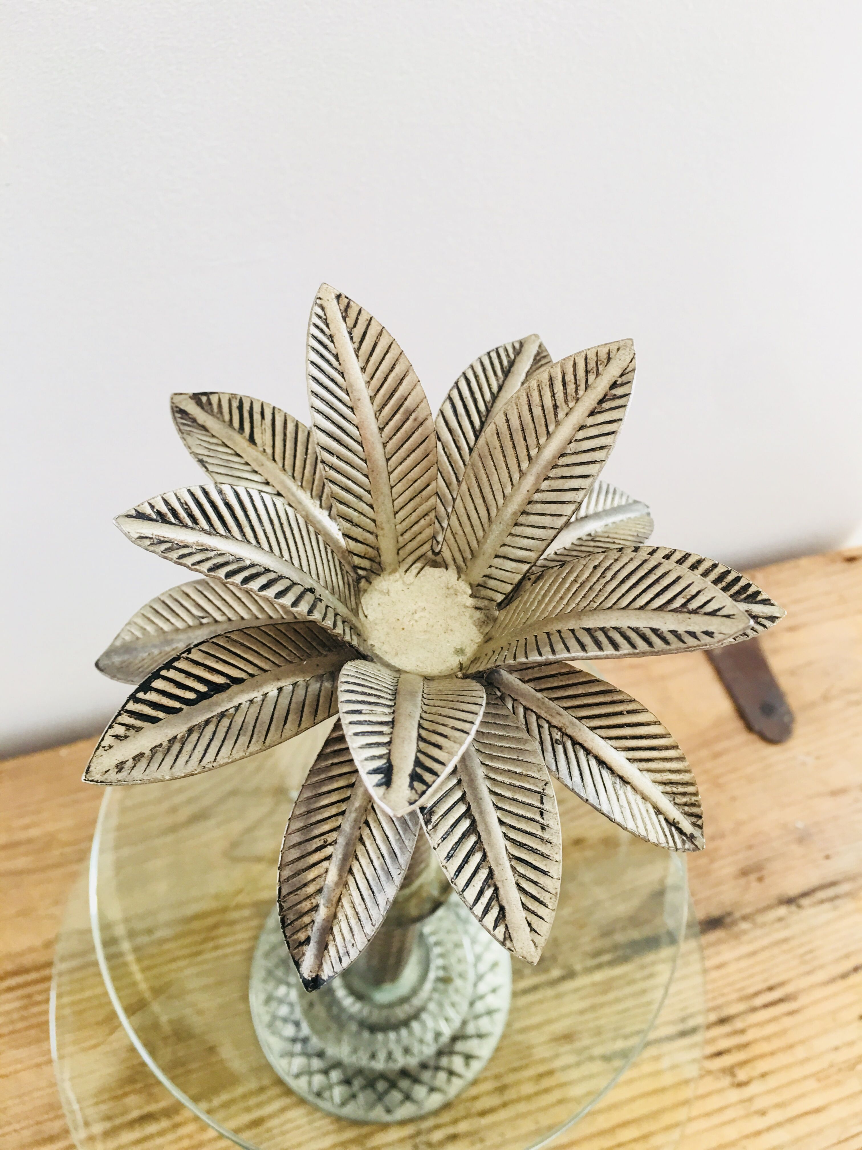 Présentoir à gâteau vintage palmier