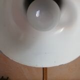 Lampe de bureau ancienne métal gris