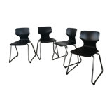 Set 4 Pagholz chairs edited by Flototto