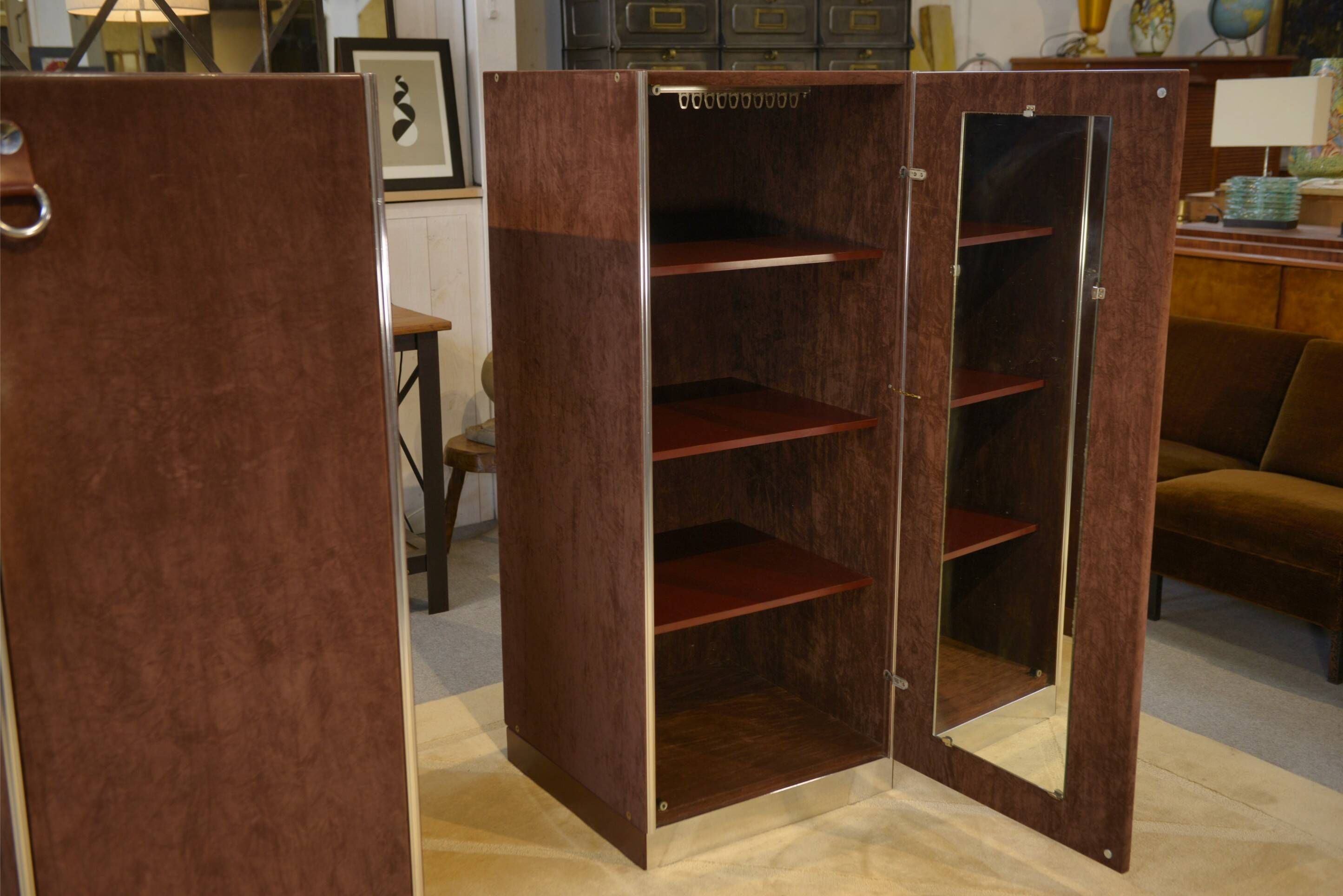 Pair of cabinets by Guido Faleschini produced by Mariani for Hermès 1970s