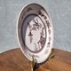 Grand Feu earthenware plate, Manganese decoration - 18th century
