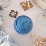 Ceramic pot / Sugar bowl / Blue sweet jar
