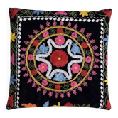 Vintage embroidered cushion cover 46x46 cm