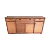 Enfilade en rotin osier années 60-70