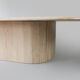 Table basse en travertin italien vintage