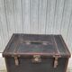 Leather travel trunk from the 1900s