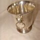 silver-plated ice bucket "with lion heads" from the 1970s