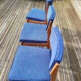 Set of 3 padded seat chairs