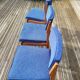 Set of 3 padded seat chairs