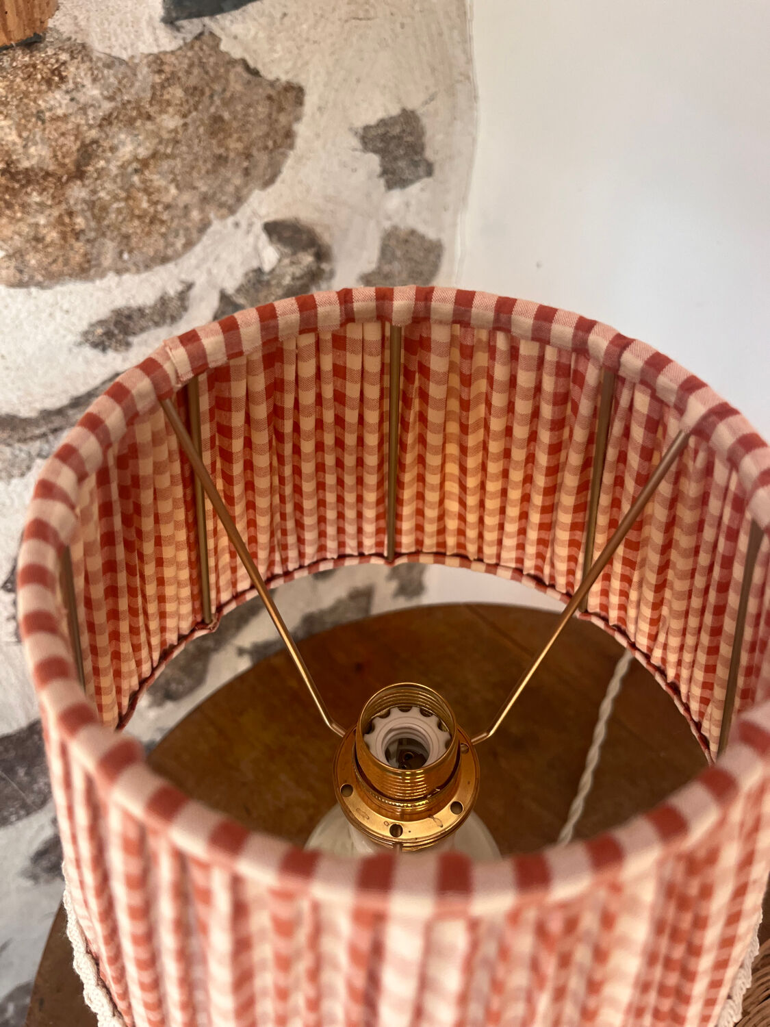 Vintage vichy lamp