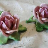 Roses anciennes en porcelaine de Dresde