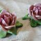 Old Dresden porcelain roses