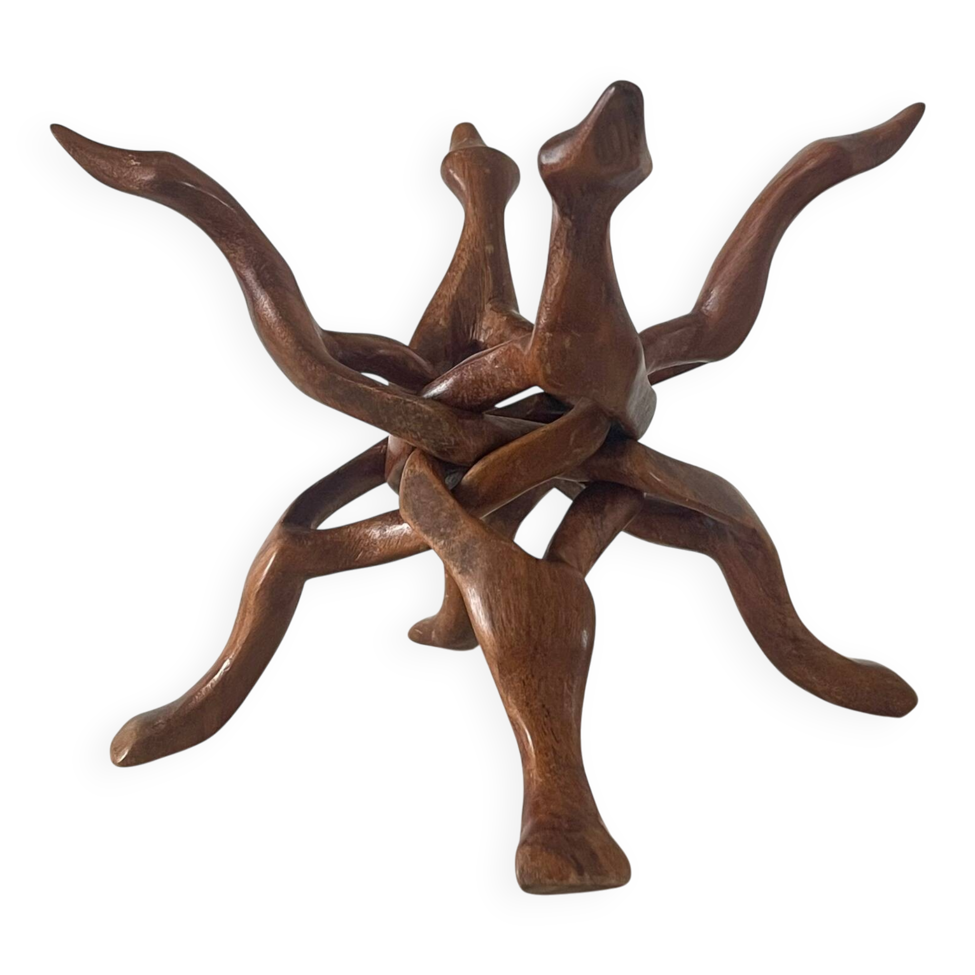 Modernist wooden sculpture